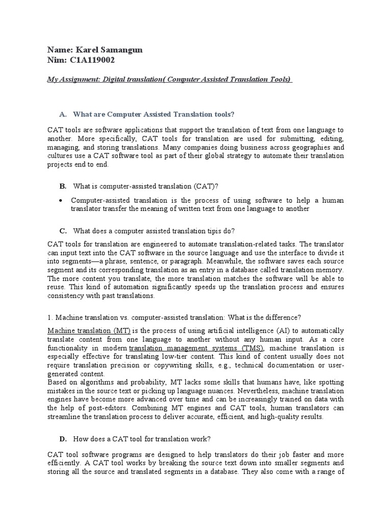 Computer Assisted Translation Tools Elma | PDF | Translations ...