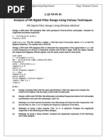 DSP Lab 9-10 Filters New