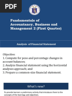 Financial Statements Analysis