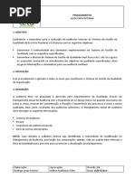Procedimento de Auditoria interna