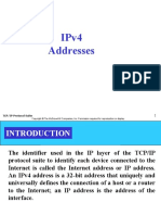 Ipv4 Addresses: Tcp/Ip Protocol Suite