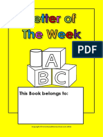 Letter of The Week Activity Book