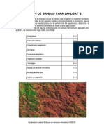 Combinacion de Bandas para Landsat 8