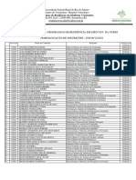 Homologação de Inscrições - Seleção 2022 Dos Programas de Residencia em Med. Vet. Da UFRRJ