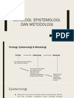 Pertemuan 2 (Ontologi, Epistemologi, Dan Metodologi)