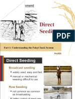 Direct Seeding: Crop Establishment