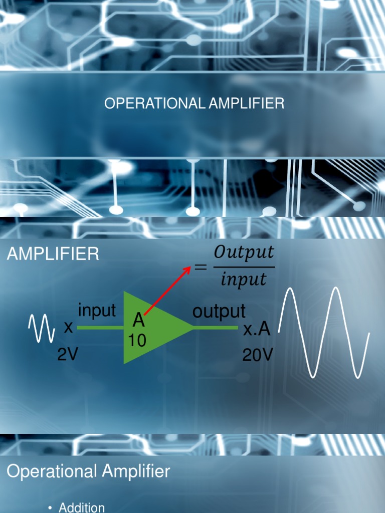 Lecture#01-OPERATIONAL AMPLIFIER Circuit Diagram