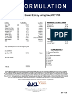 Formulation: 2K Solvent Based Epoxy Using HALOX 700