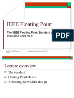 Lect 24 - IEEE Floating Point Units