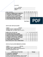 pauta de evaluación del trabajo