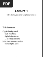 Intro To Crypto and Cryptocurrencies