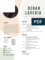 Dehan Lavedia: Education