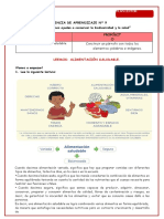 PLAN LECTOR Alimentación Saludable