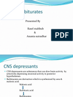 Barbiturates: Presented by Rasel Mahbub & Ananta Sutradhar