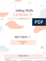 Building Skills: Lesson 37