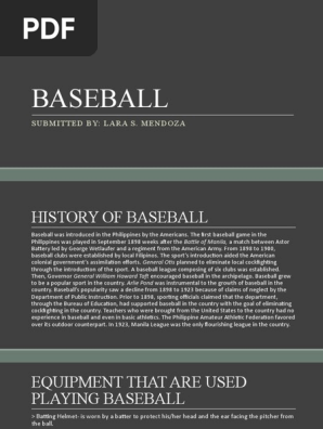 PE4 BASEBALL PRESENTATION