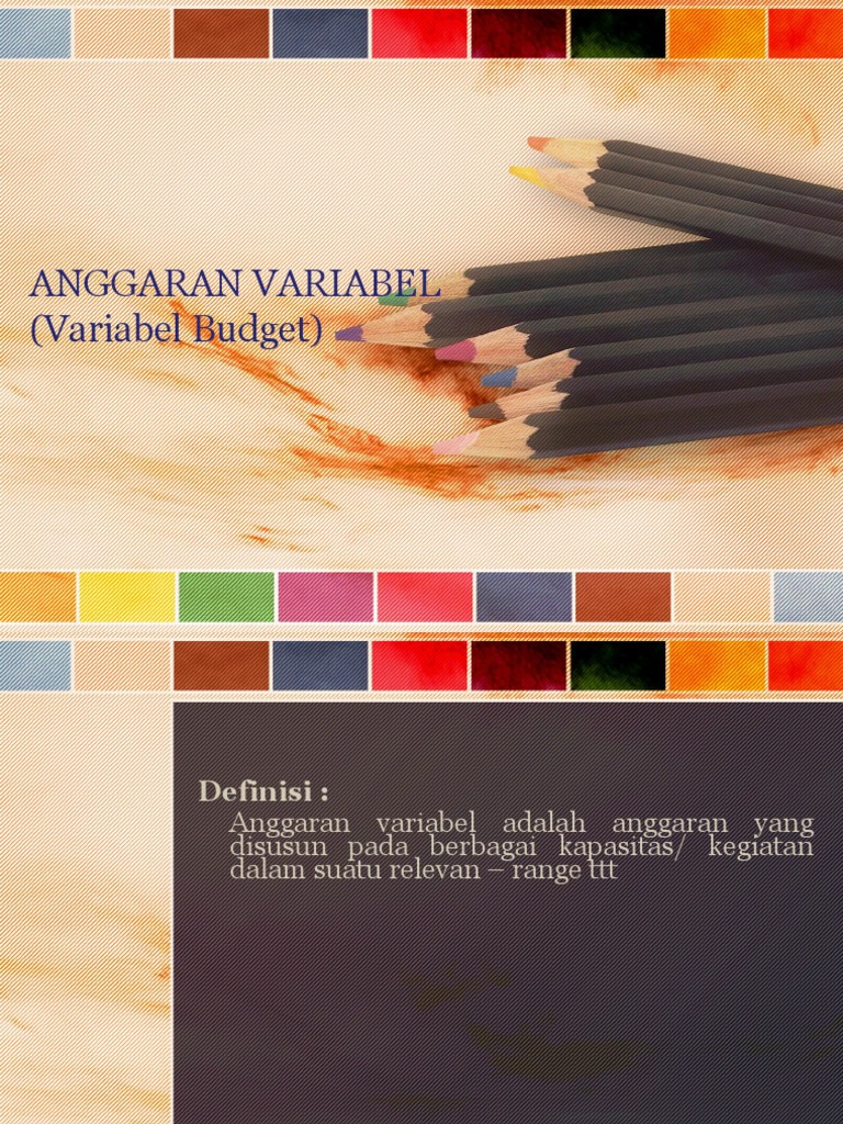 Penyusunan Anggaran Variabel 202Y | PDF