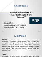 Akad dan Transaksi Muamalah