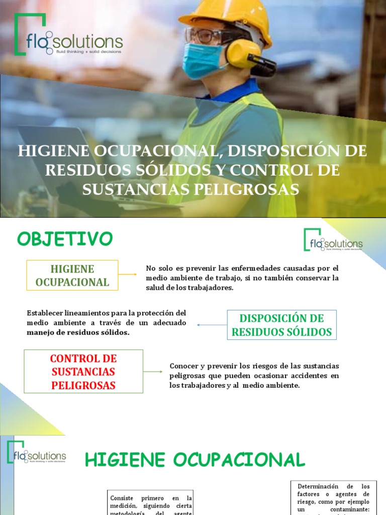 Higiene Ocupacional y Manejo de Residuos | PDF | Residuos | Seguridad y ...