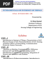 F-IoT - Unit-1