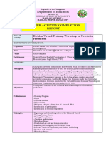 English Activity Completion SY 2021-2022: Department of Education