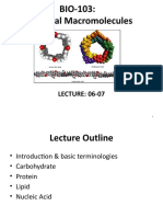 Lecture - 6,7 - Biological Macromolecules
