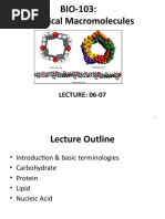 Lecture - 6,7 - Biological Macromolecules