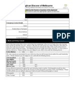 HTD Youth Camp Medical and Consent Form