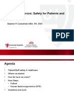 Preventing Errors: Safety For Patients and Caregivers: Stephen R Czekalinski MBA, RN, BSN