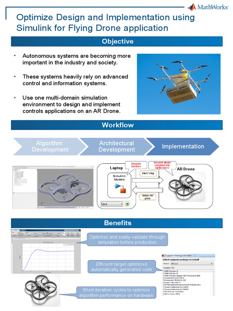 Optimize Design and Implementation Using Simulink For Flying Drone ...