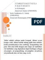 FORMULASI TABLET SALUT GULA ETIL ASETAT DAUN SUKUN (Kelompok 7)