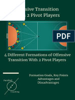 Handball Offensive Transition With 2 Pivot Players