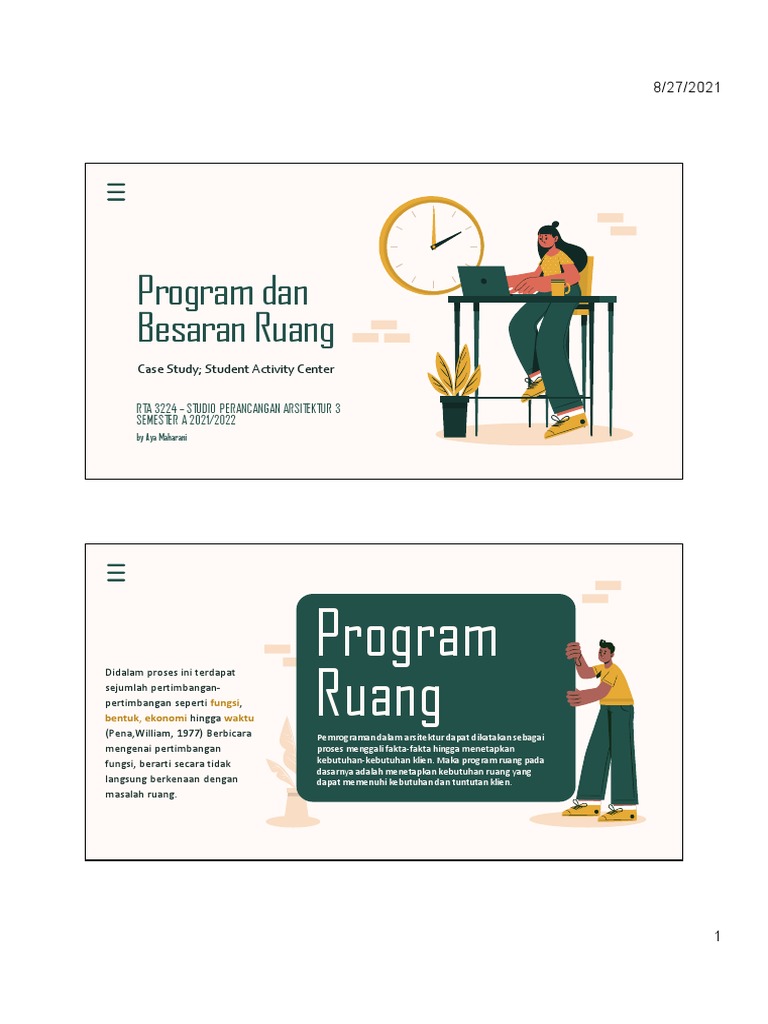 Pemrograman dan Besaran Ruang Arsitektur | PDF | Komputer