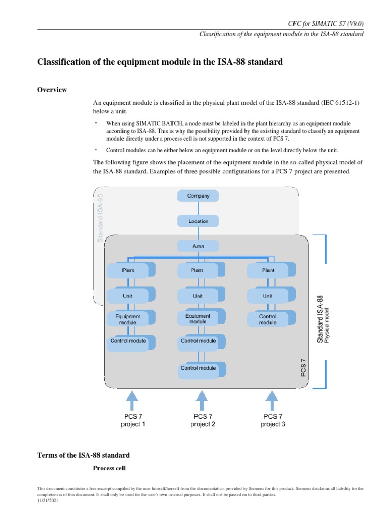 ISA-88 Equipment Module Classification | PDF | Computer Science ...