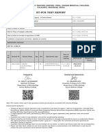RT-PCR Test Report: Name of The Covid19 Testing Centre: VRDL, Zoram Medical College, Falkawn, Mizoram, India