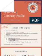Book Shop Company Profile by Slidesgo