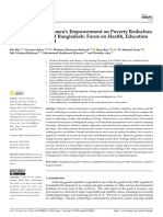 The Influence of Women's Empowerment On Poverty Reduction in The Rural Areas of Bangladesh: Focus On Health, Education and Living Standard