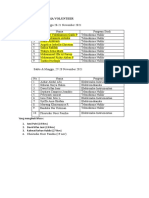 Jadwal Volunteer Terbaru