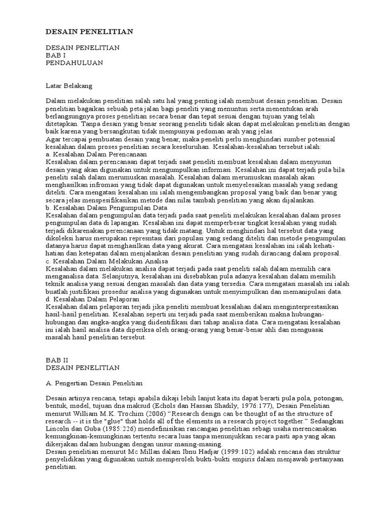 DESAIN PENELITIAN