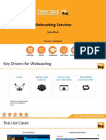 Webcasting Services Sales Deck Summary