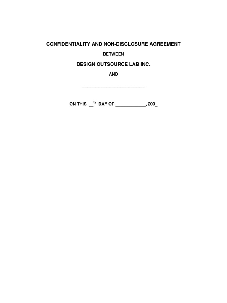 NDA Sample Philippines) | PDF | Non Disclosure Agreement | Confidentiality