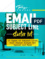Starter Kit: 15 Types of Subject Lines That Almost Always Get Opened and Read