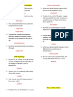 Sexual Orientation: Stereotype, Prejudice, and Discrimination