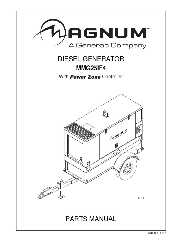 Generac Mobile Products Manual Parts Diesel Generator MMG25 PDF