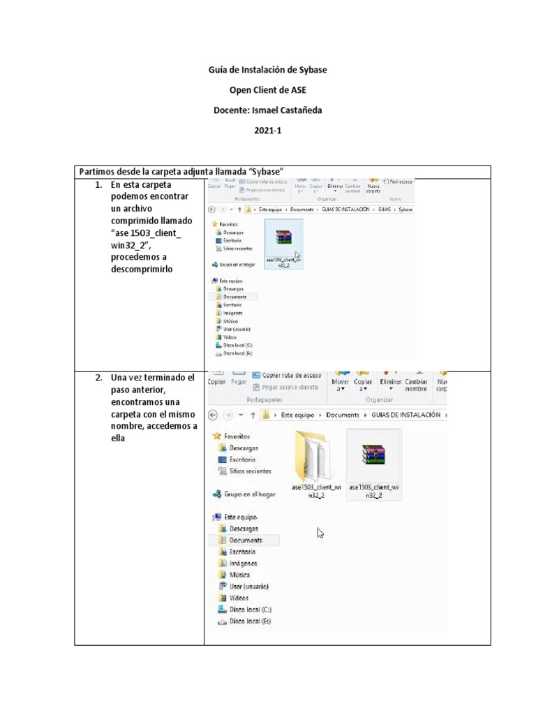 Instalación de Sybase Open Client ASE | PDF | Informática