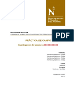 Práctica de Campo - Formato