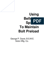 Belleville Springs and Maintaining Bolt Pre-Load