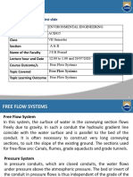 Uploading PPT on free flow systems in environmental engineering