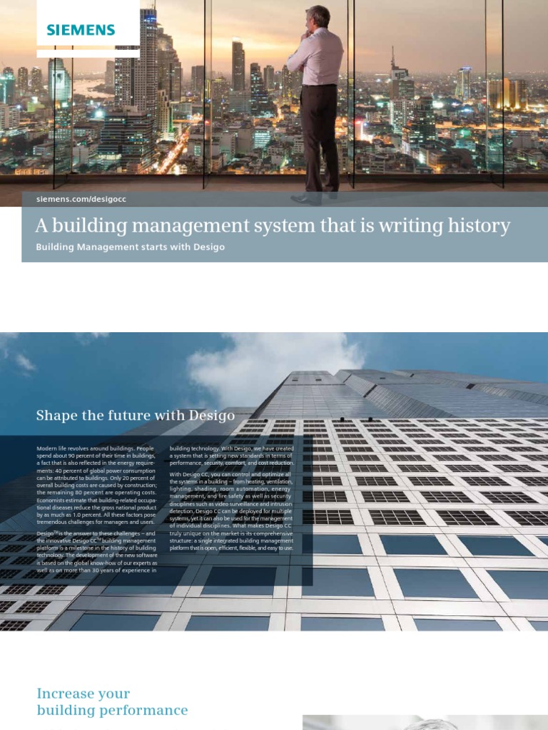 Desigo CC A Building Management System That Is Writing History PDF