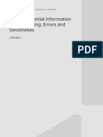 MM-wave Partial Information De-Embedding: Errors and Sensitivities